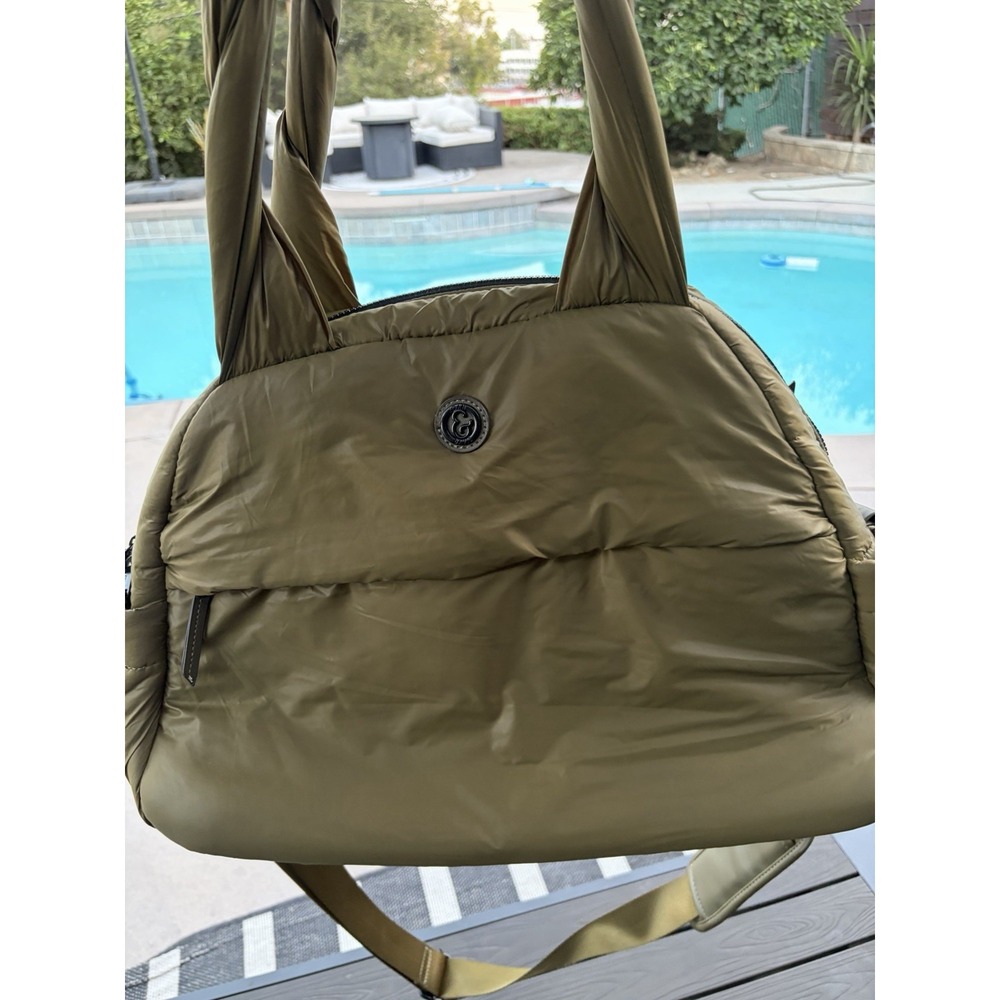 Joan And David Olive Green The Weekender Bag